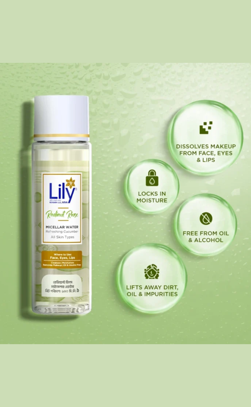 Lily Radiant Rinse Micellar Water 100ml - Image 2