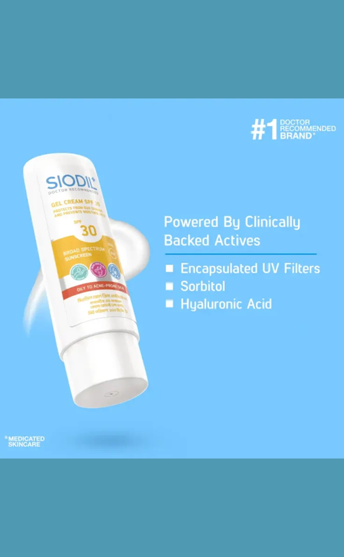 SIODIL Gel Cream SPF 30 100ml - Image 3