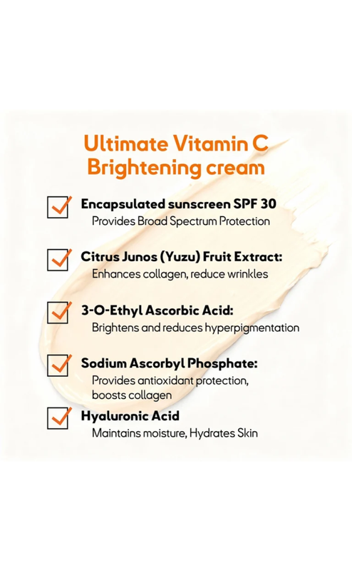 Skin Mynt Vitamin C Brightening Day Cream SPF 30 50gm - Image 7