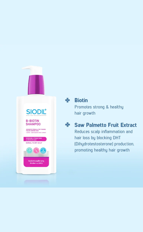 SIODIL B-Biotin Shampoo 200 ml - Image 2