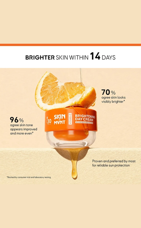 Skin Mynt Vitamin C Brightening Day Cream SPF 30 50gm - Image 4