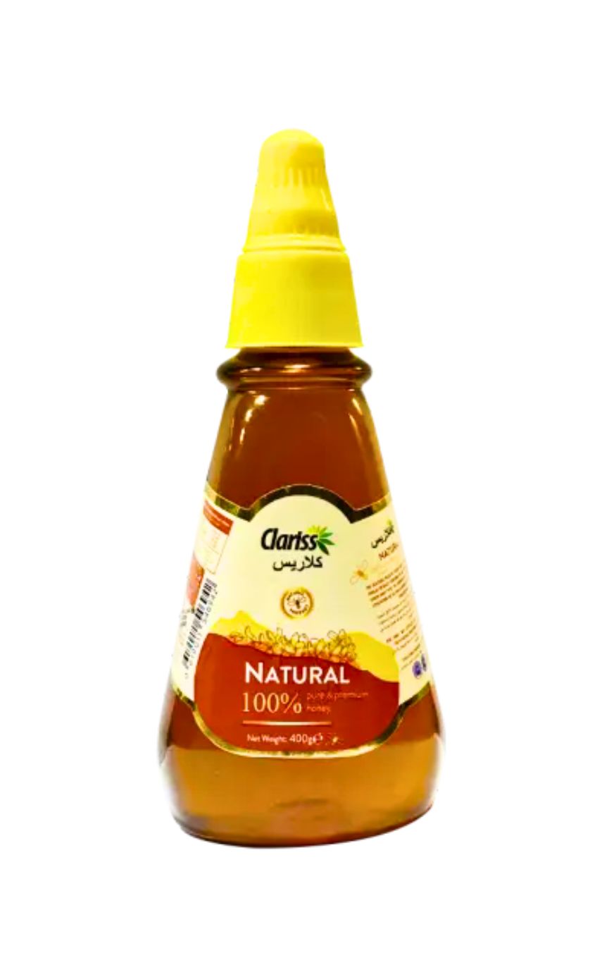 Clariss Natural Honey 400 gm Squeeze Pet Bottle - Image 1