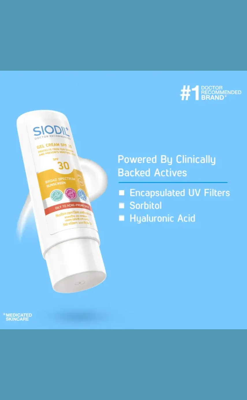 SIODIL Gel Cream SPF 30 100ml - Image 3