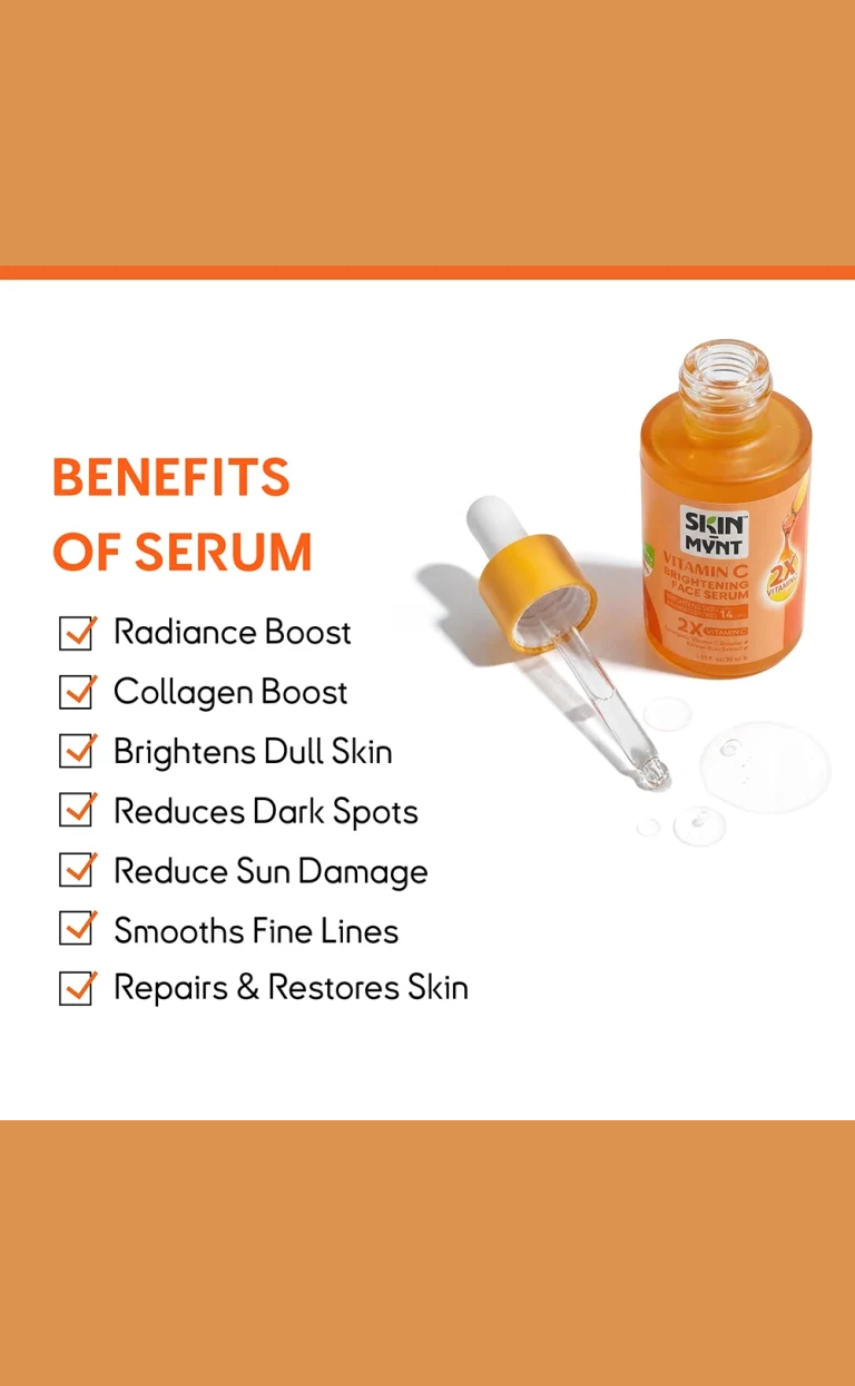 Skin Mynt Vitamin C Brightening Face Serum 30ml - Image 4