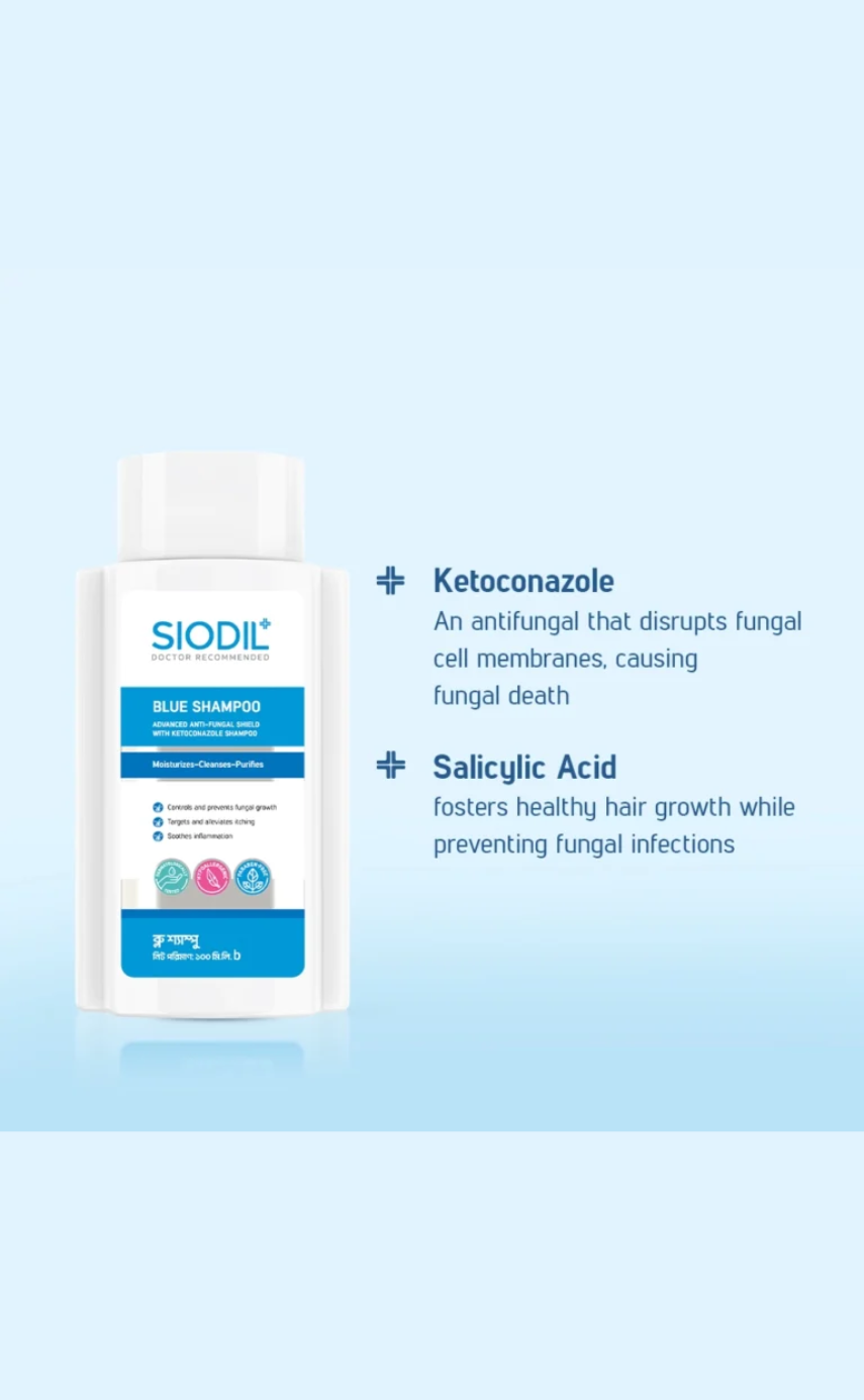 SIODIL Blue Shampoo 100 ml - Image 2