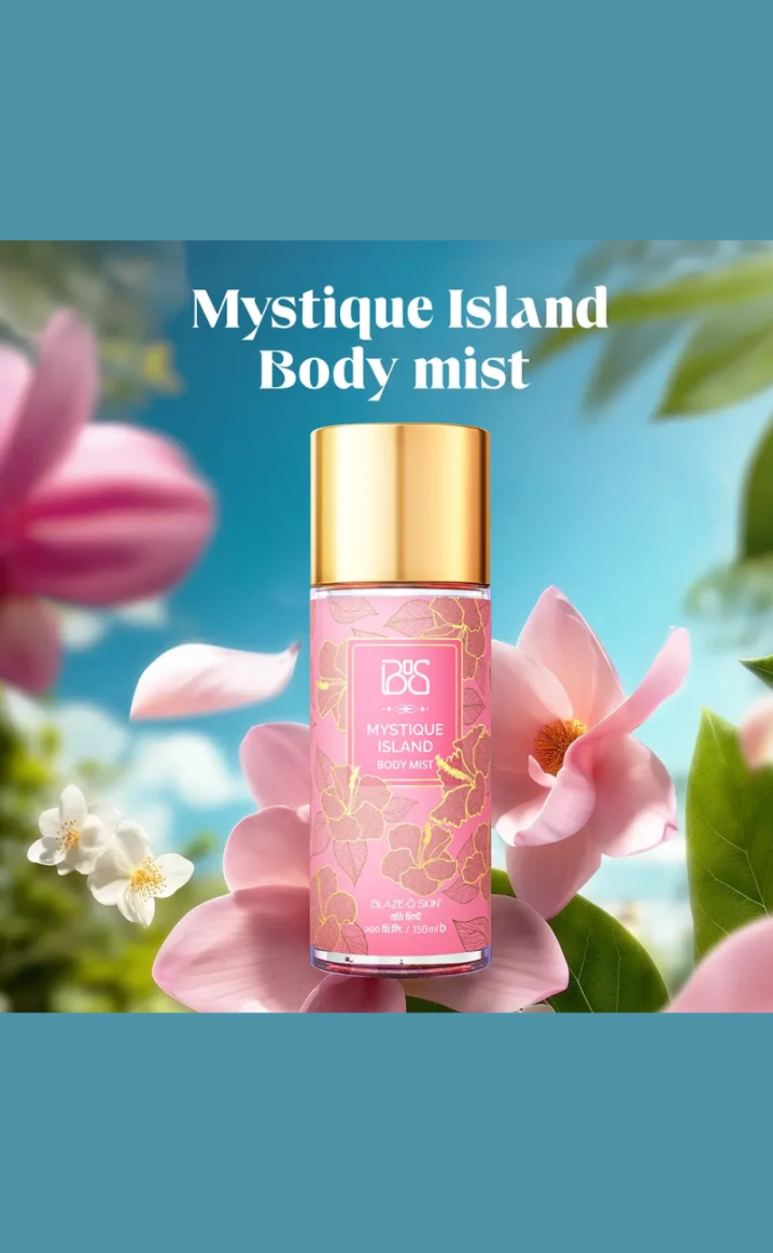 Blaze O' Skin  BOS Mystique Island Body Mist 150 ml - Image 3