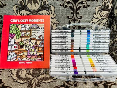 36 Acrylic Brush Pen + One Book (Combo)_img_2