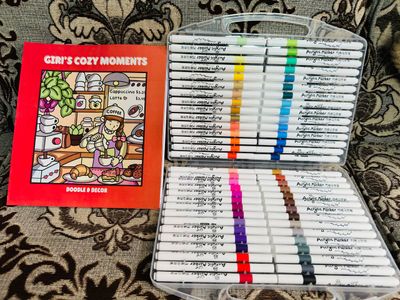 60 Acrylic Brush Pen + One Book (Combo)_img_2