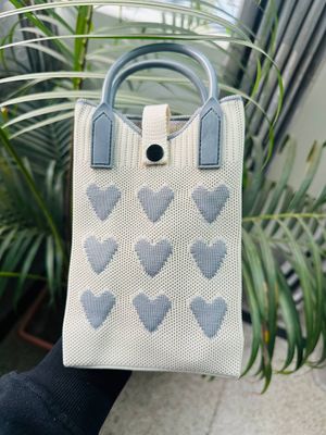 Korean Knit Mobile Bag ( Handle+Strap )_img_5