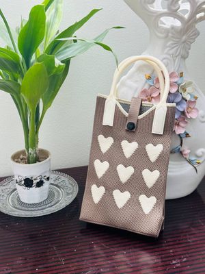 Korean Knit Mobile Bag ( Handle+Strap )_img_6