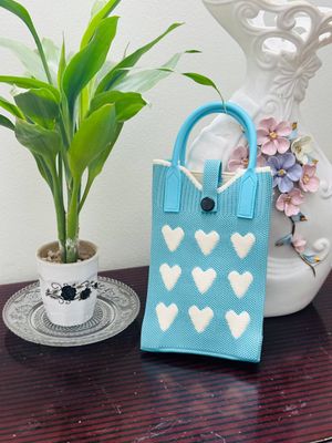 Korean Knit Mobile Bag ( Handle+Strap )_img_7