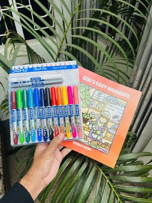 Any Book + 14 Color Brush Pen Combo_img_3