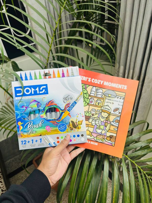 Any Book + 14 Color Brush Pen Combo