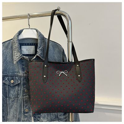 Polka Dot Printed Tote Bag for Women_img_2