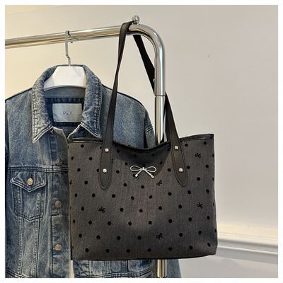 Polka Dot Printed Tote Bag for Women_img_1