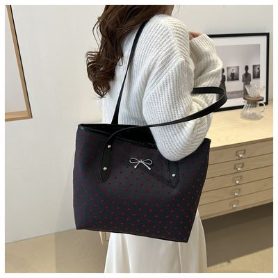 Polka Dot Printed Tote Bag for Women_img_1