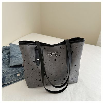Polka Dot Printed Tote Bag for Women_img_0