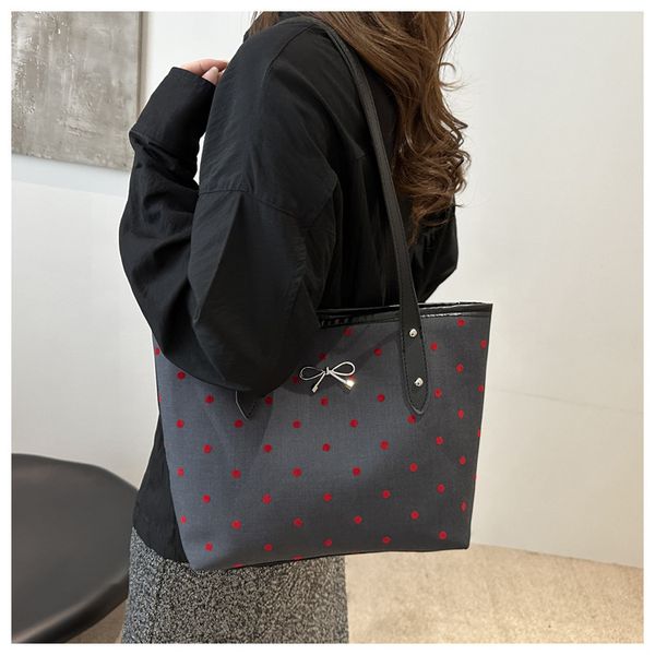 Polka Dot Printed Tote Bag for Women