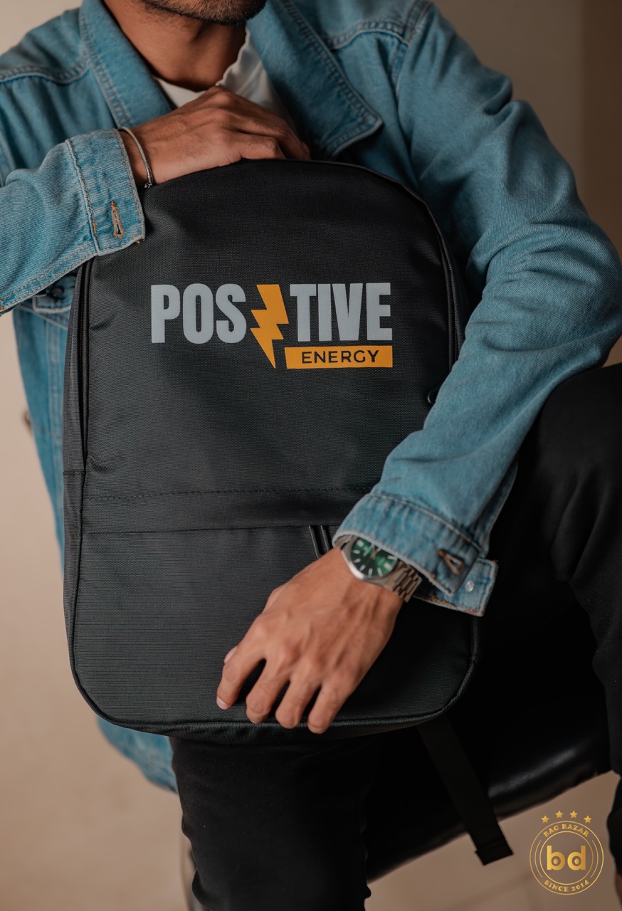 Positive Energy Backpack – Bold Graphic with a Motivational Message_img_0