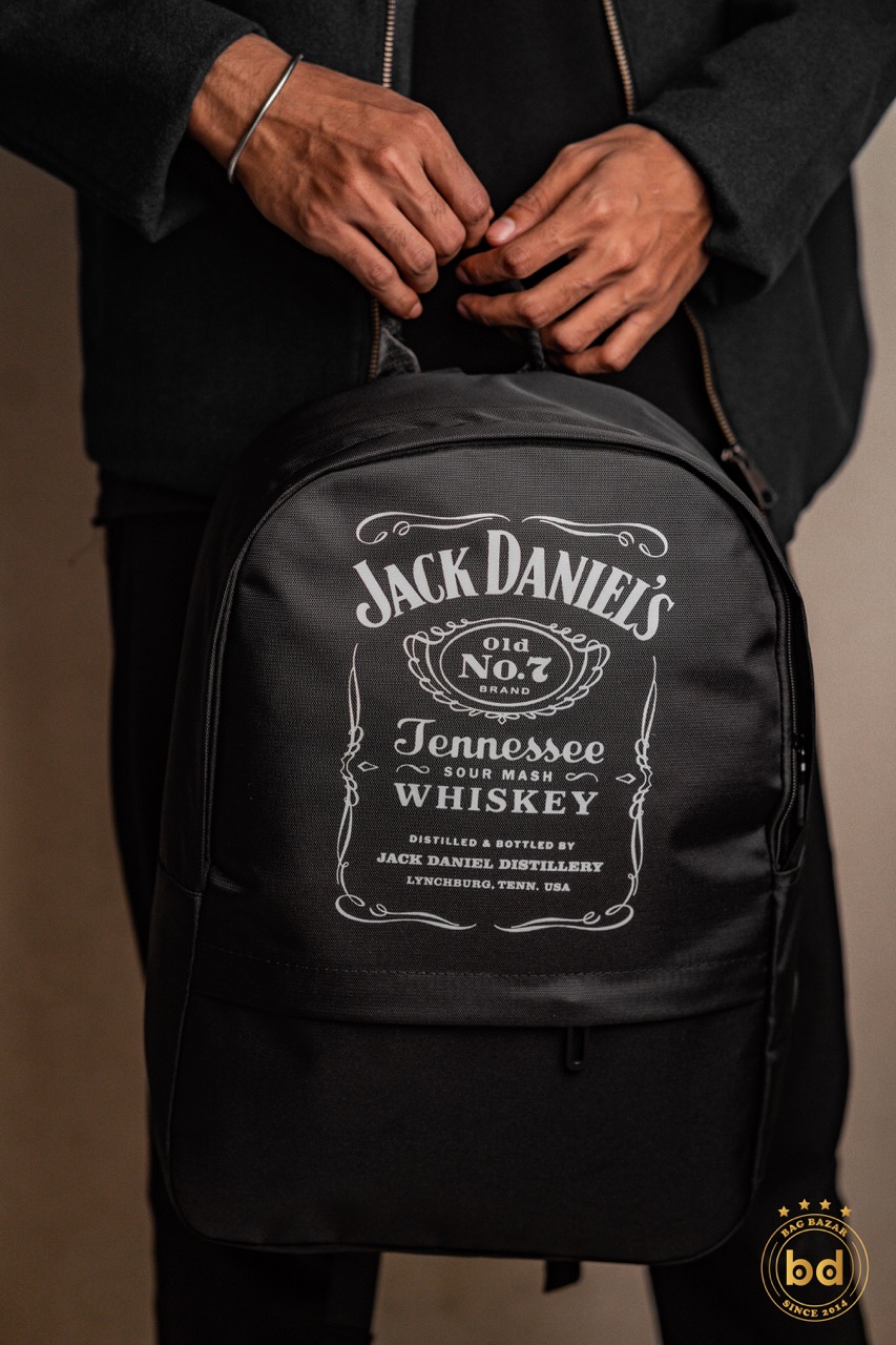 Jack Daniels (White) Backpack – Iconic Label Design_img_0