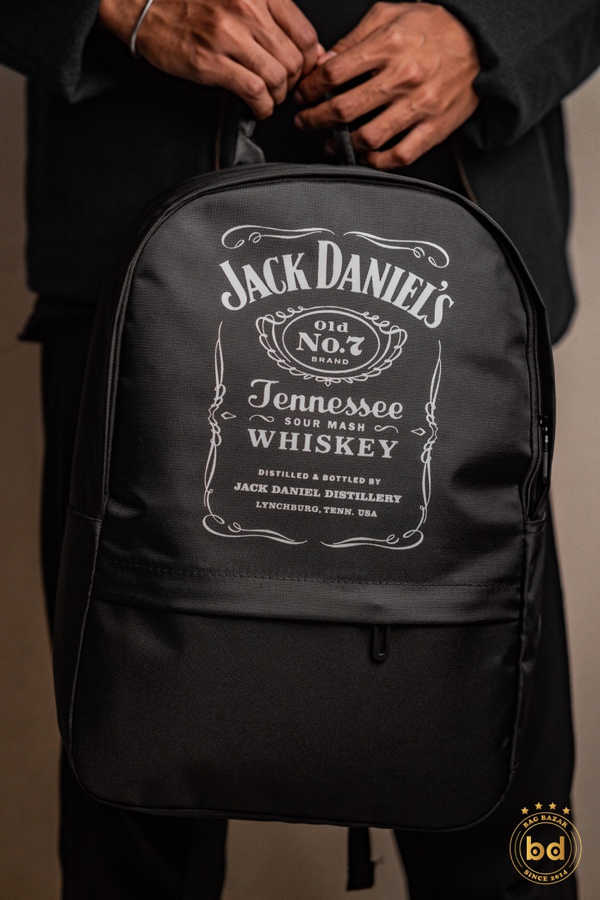 Jack Daniels (White) Backpack – Iconic Label Design_img_1