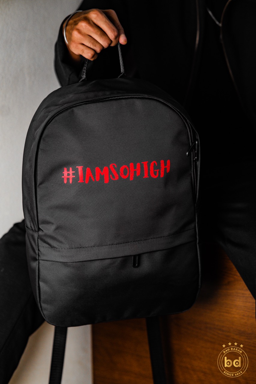 iamsohigh (Red) Backpack – Perfect for embracing bold fashion_img_1