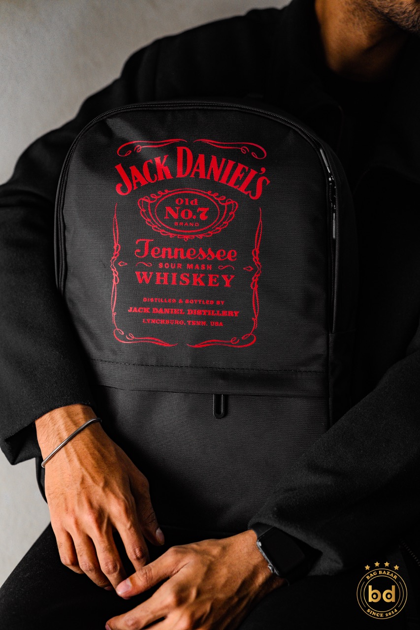 Jack Daniels (Red) Backpack – Bold Red Label Design_img_1