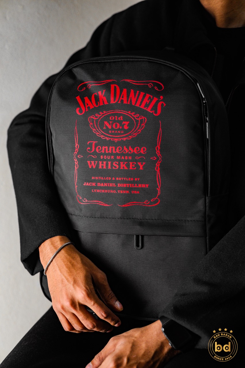 Jack Daniels (Red) Backpack – Bold Red Label Design_img_2