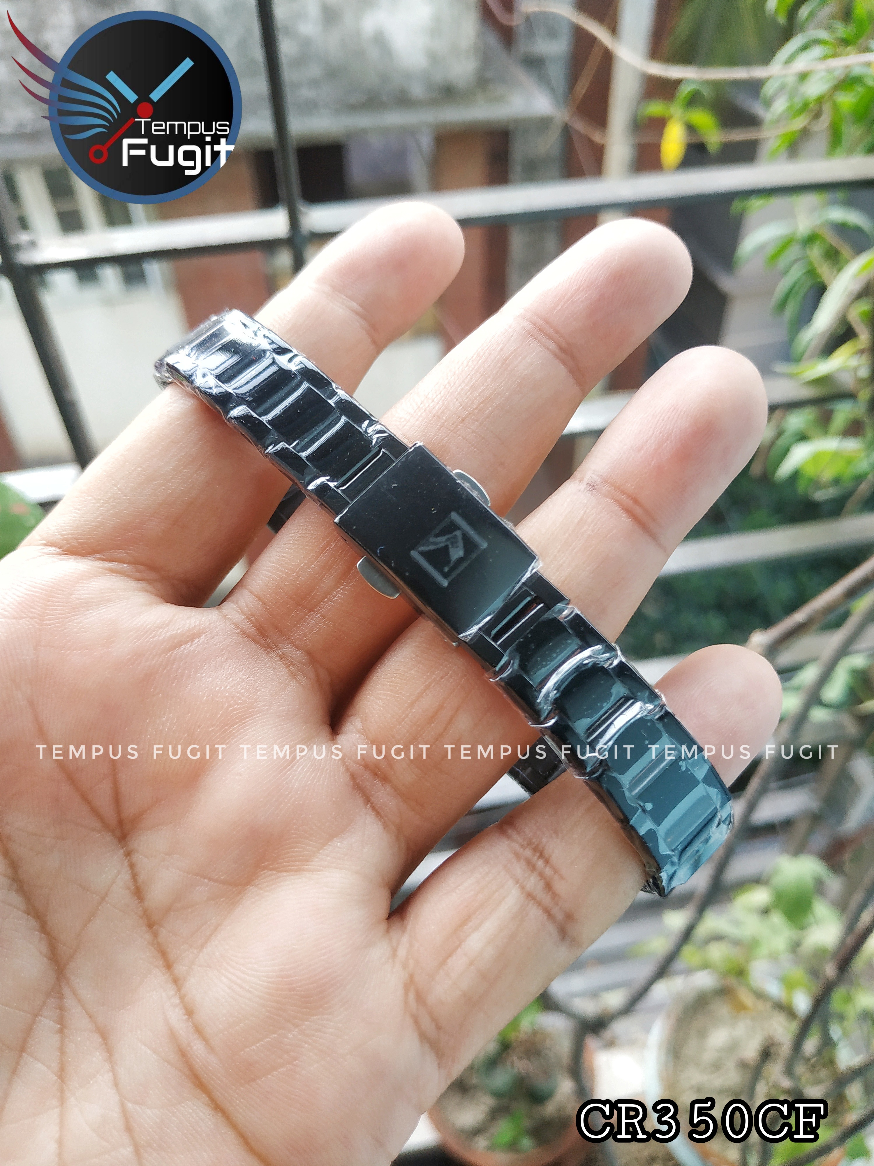 Curren 9072 Ladies Chain Watch- Shell Blue Dial- Rose Golden Bezel- Black Chain- TF Code CR350CF_img_8