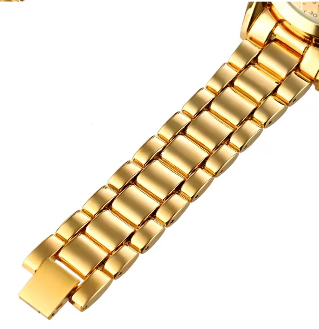 SKMEI 1897 Ladies Chain Watch - Golden Dial- Golden Bezel- Golden Chain- TF Code SK669CF_img_5
