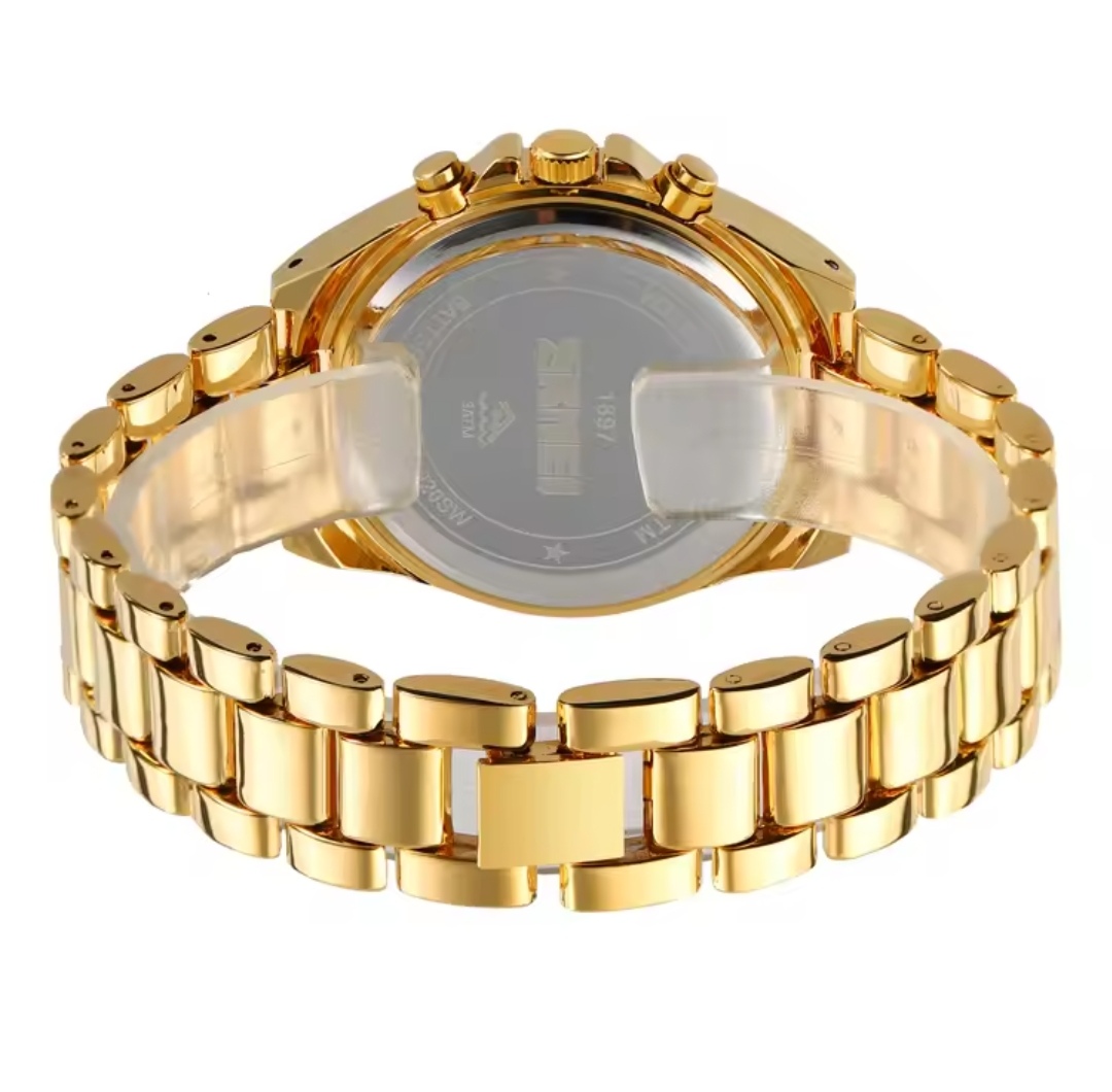 SKMEI 1897 Ladies Chain Watch - Golden Dial- Golden Bezel- Golden Chain- TF Code SK669CF_img_7