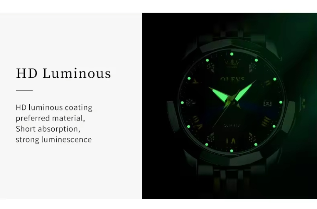 OLEVS 9931 Ladies Chain Watch- Blue Dial- Silver Bezel- Silver+Golden Chain- TF Code OL661CF_img_4