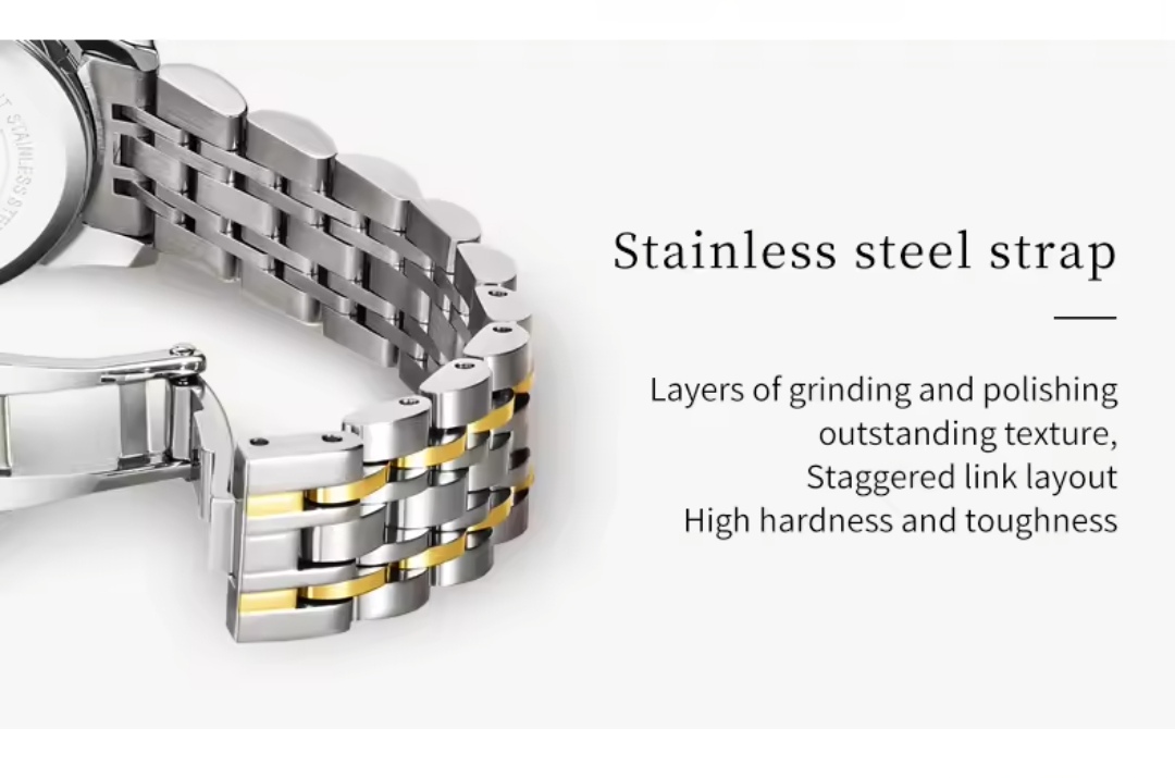 OLEVS 9931 Ladies Chain Watch- Blue Dial- Silver Bezel- Silver+Golden Chain- TF Code OL661CF_img_5