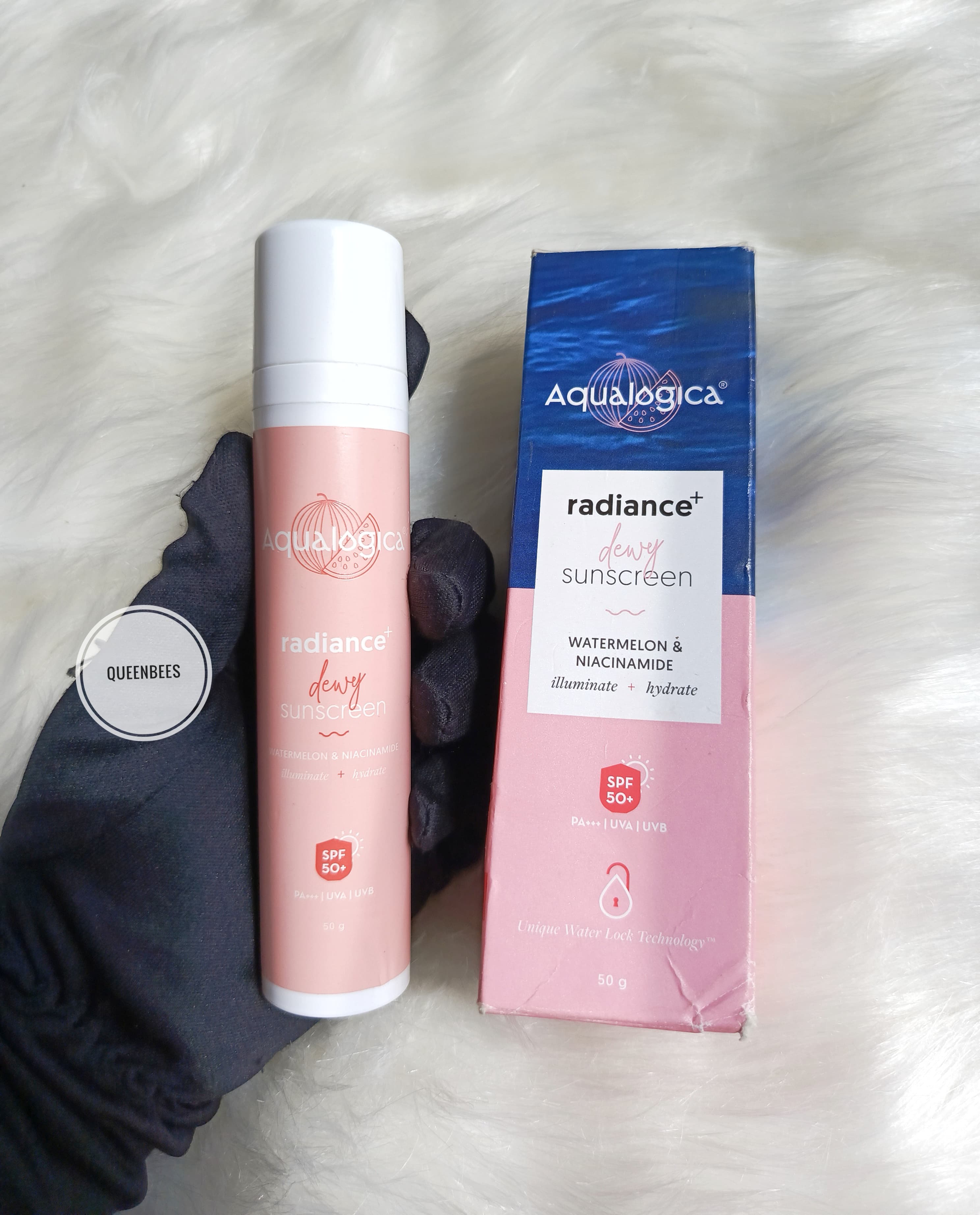 Aqualogia Radiance Dewy Sunscreen With Watermelon & Niacinamide 50 ml