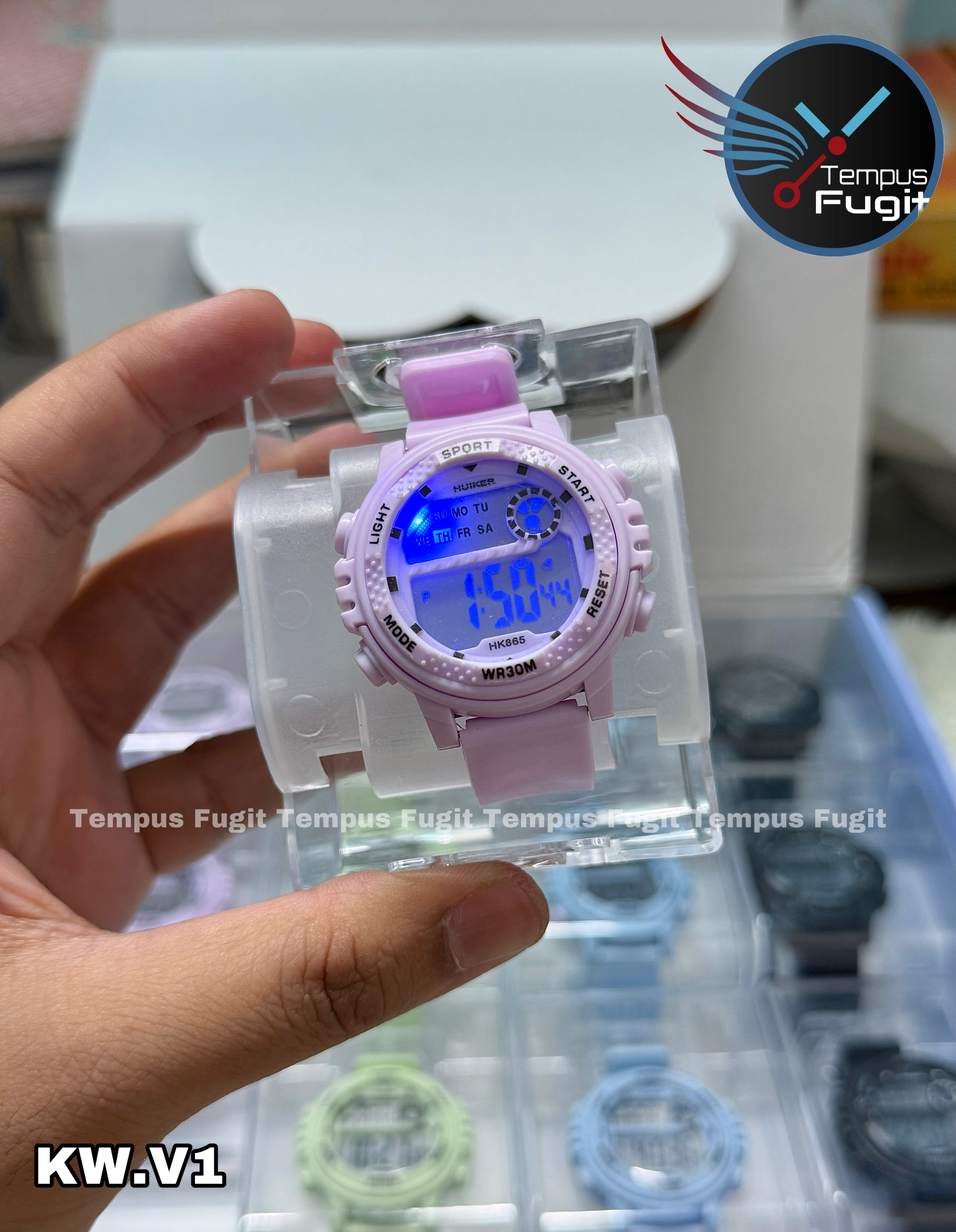 KW.V1 Kids watch from Huiker- purple_img_1