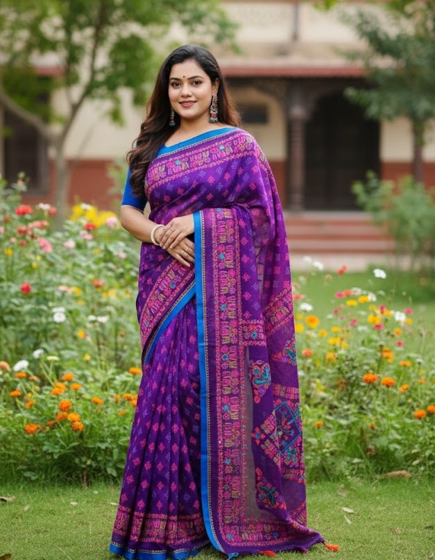 Premium Silk Boutique Screen Print Saree_img_0