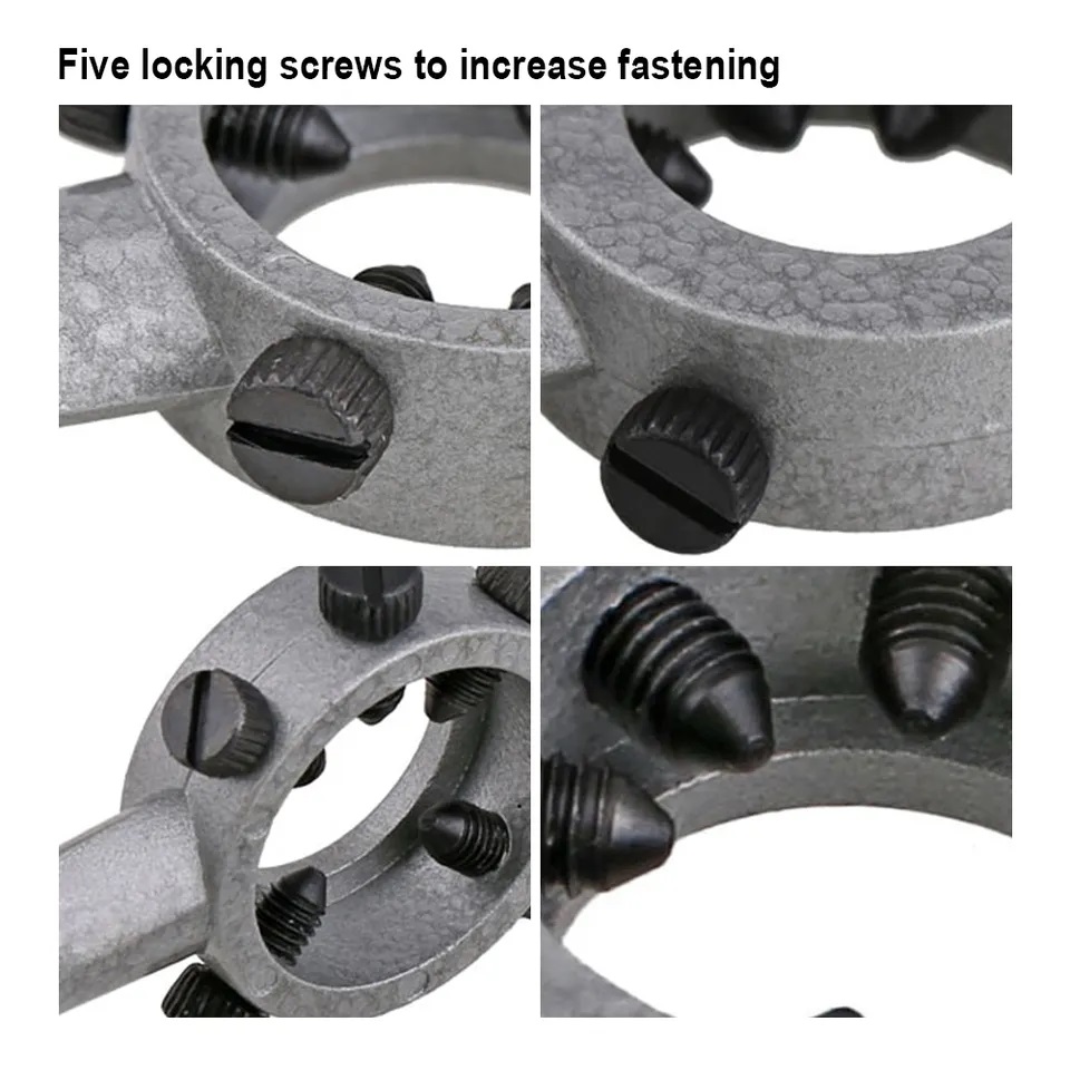 HARDEN 25mm Die Handle, Die Holder, 25mm (M3-12), Professional Zinc Alloy Steel; 610433_img_2