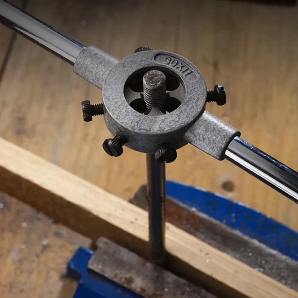 HARDEN 25mm Die Handle, Die Holder, 25mm (M3-12), Professional Zinc Alloy Steel; 610433_img_4