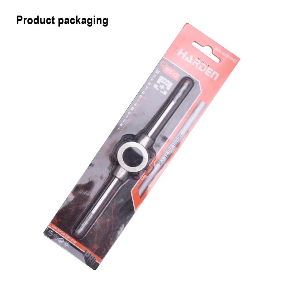 HARDEN 25mm Die Handle, Die Holder, 25mm (M3-12), Professional Zinc Alloy Steel; 610433_img_5