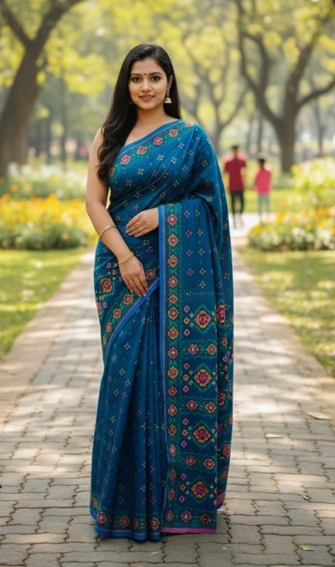 Premium Silk Boutique Screen Print Saree_img_0