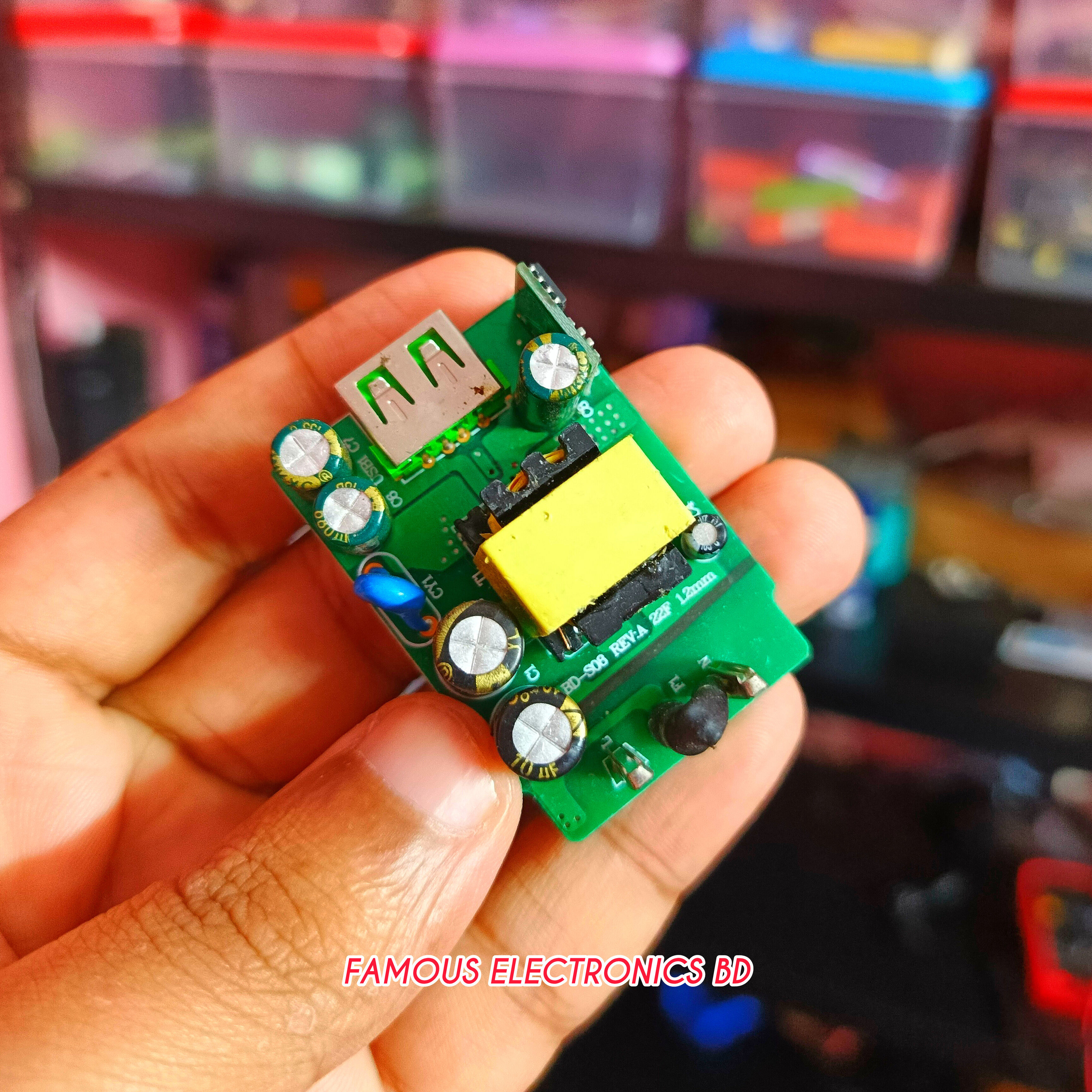 220V to 5V SMPS Power Supply Module | USB Output | Mobile Charger Circuit | Compact AC-DC Converter_img_4