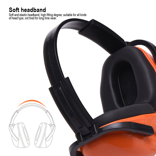 HARDEN Fordable Ear Muff SNR: 28dB Hearing Noise Protection Earmuffs Shooting Noise Cancel Cover Head Ear Muffs Hearing Protection Sound Suppression Ear Muffs 780312_img_3