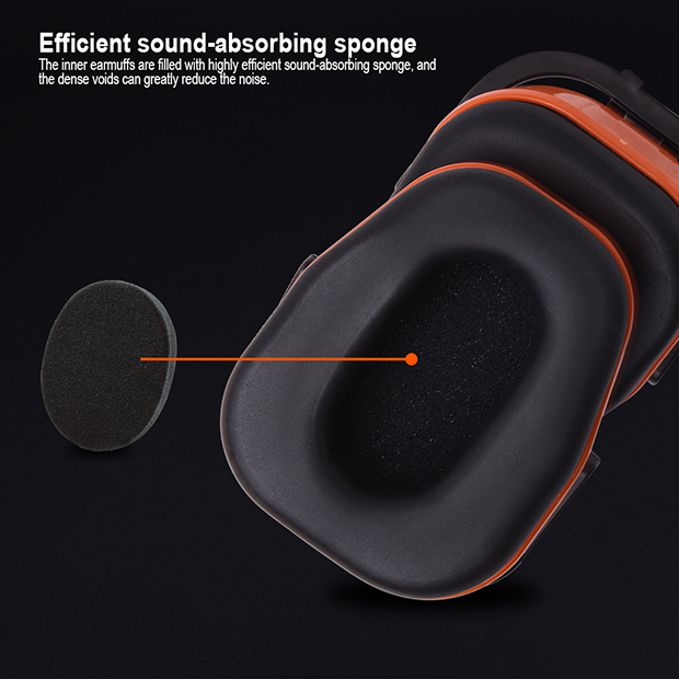 HARDEN Fordable Ear Muff SNR: 28dB Hearing Noise Protection Earmuffs Shooting Noise Cancel Cover Head Ear Muffs Hearing Protection Sound Suppression Ear Muffs 780312_img_4