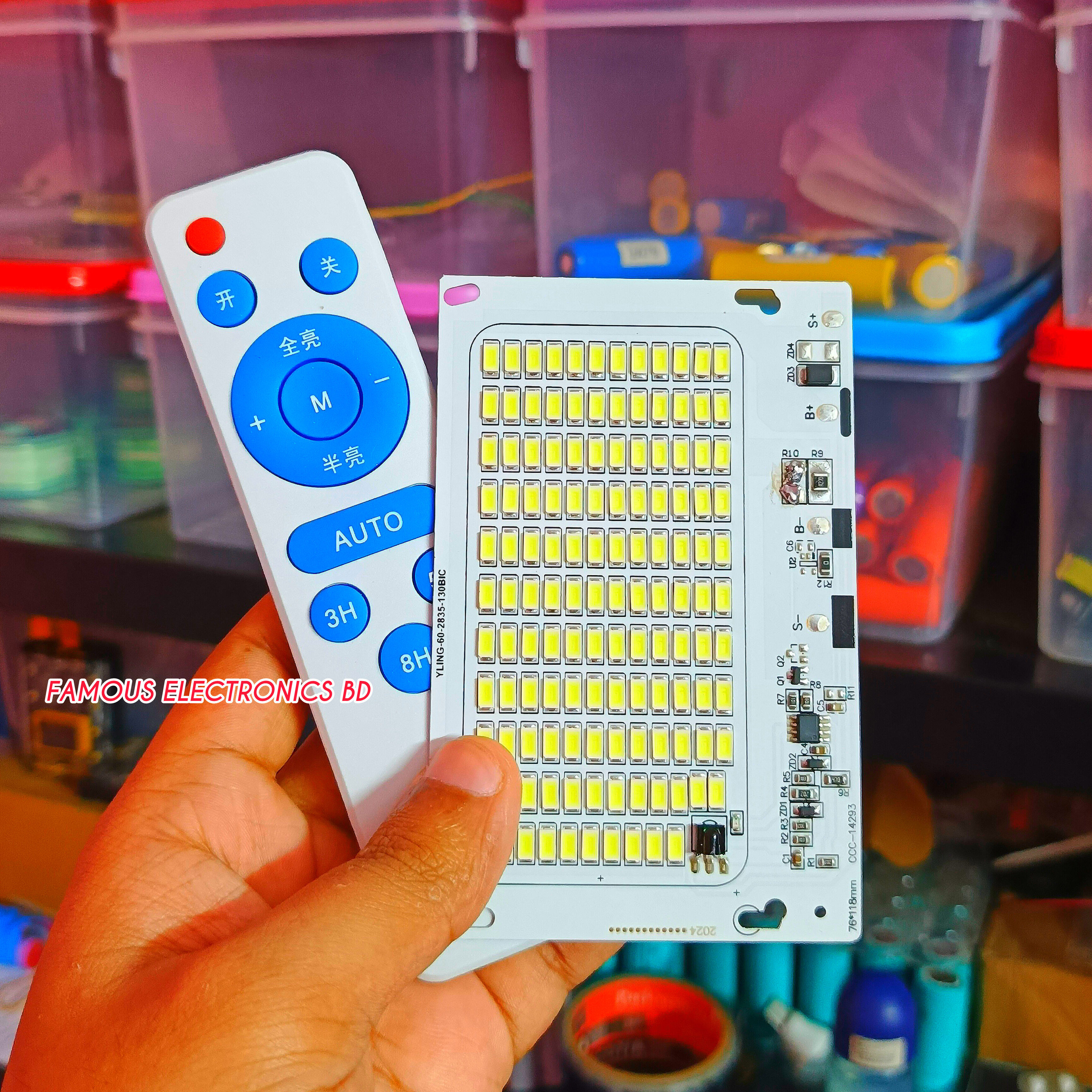 60W 3.7V Solar LED Light With Remote Control Remote LED Light (Battery Not Included)_img_1
