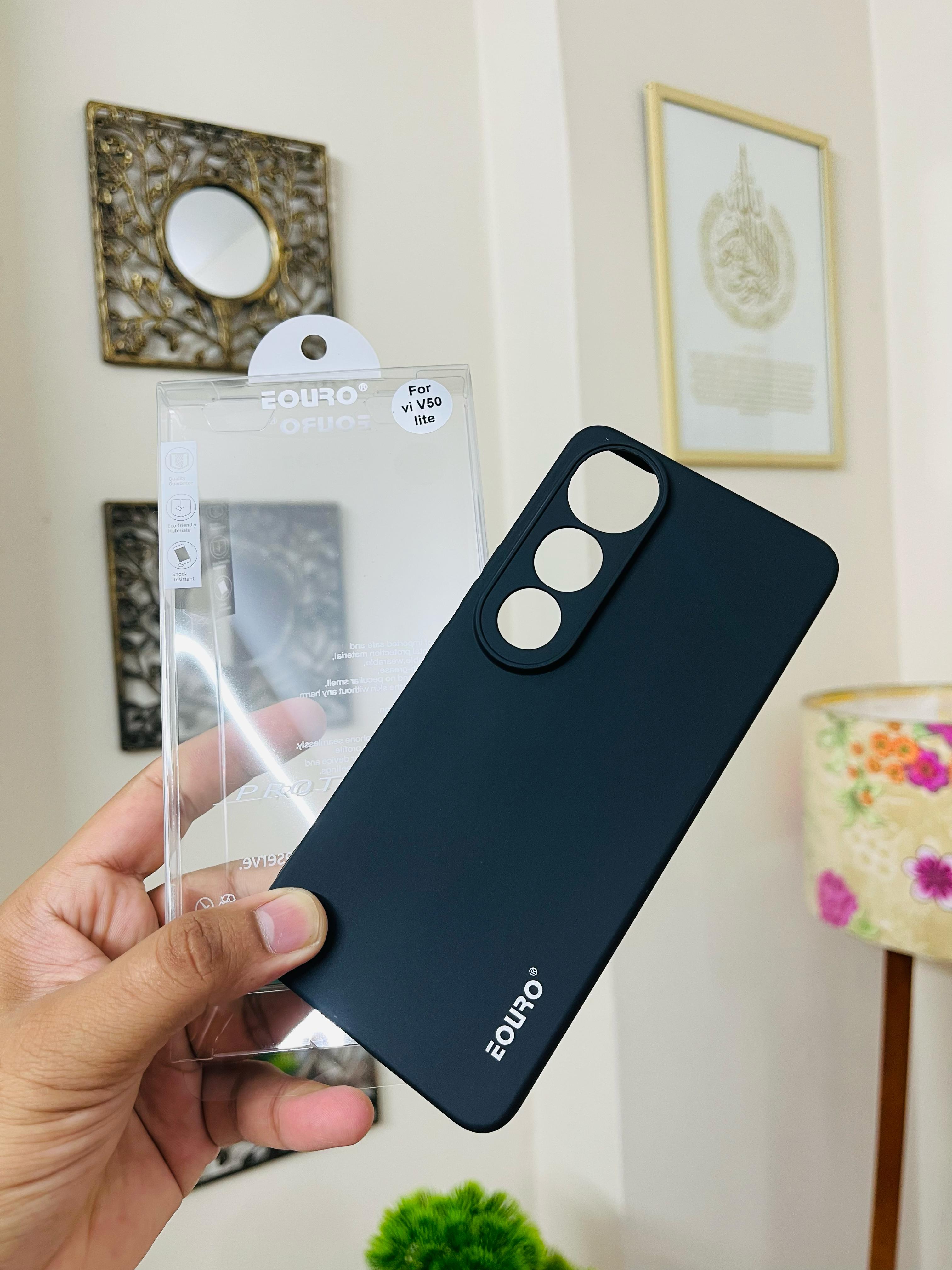 Vivo V50 Lite Back Cover Soft Phone Case Eouro Case Premium Silicone Phone Back Cover_img_1