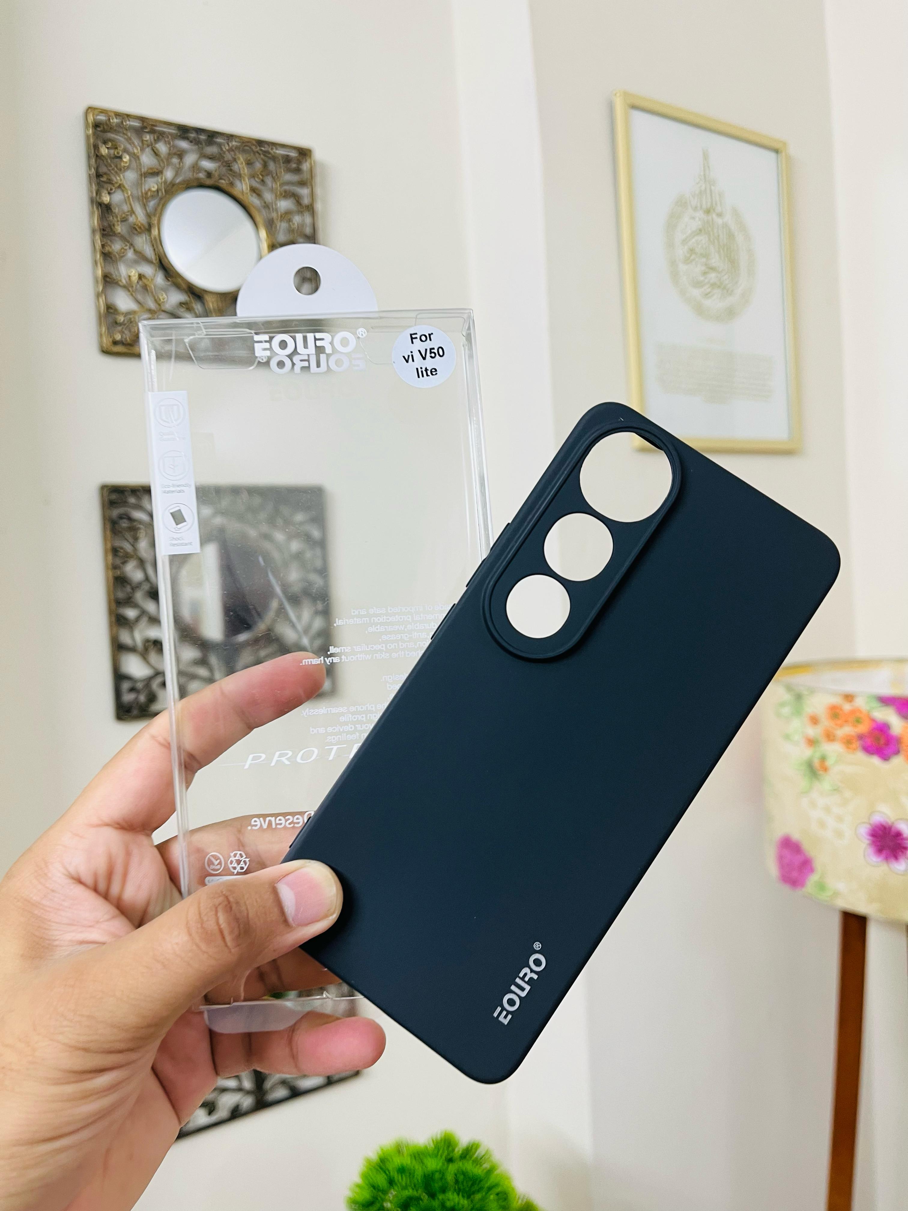 Vivo V50 Lite Back Cover Soft Phone Case Eouro Case Premium Silicone Phone Back Cover_img_3