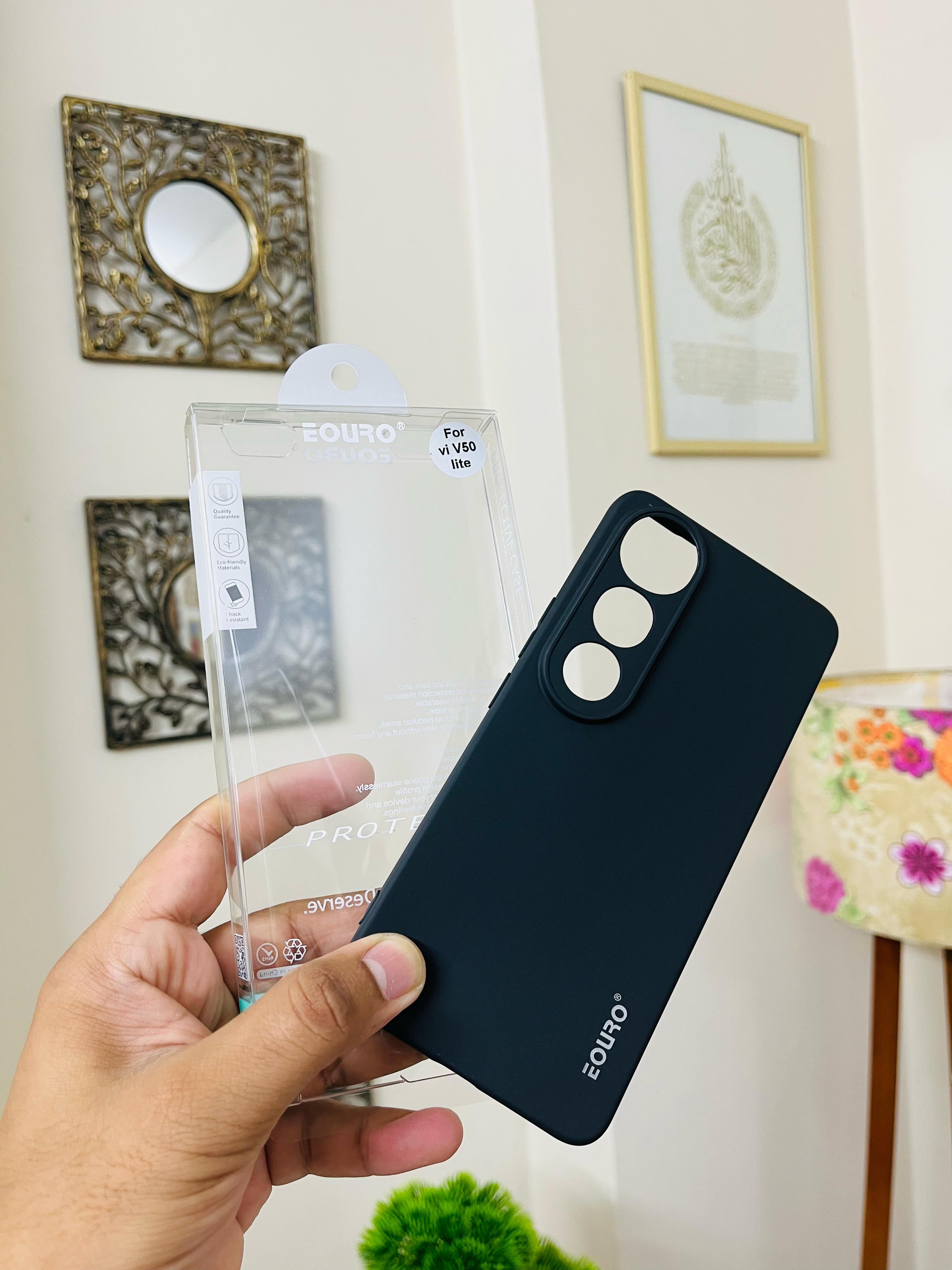 Vivo V50 Lite Back Cover Soft Phone Case Eouro Case Premium Silicone Phone Back Cover_img_2