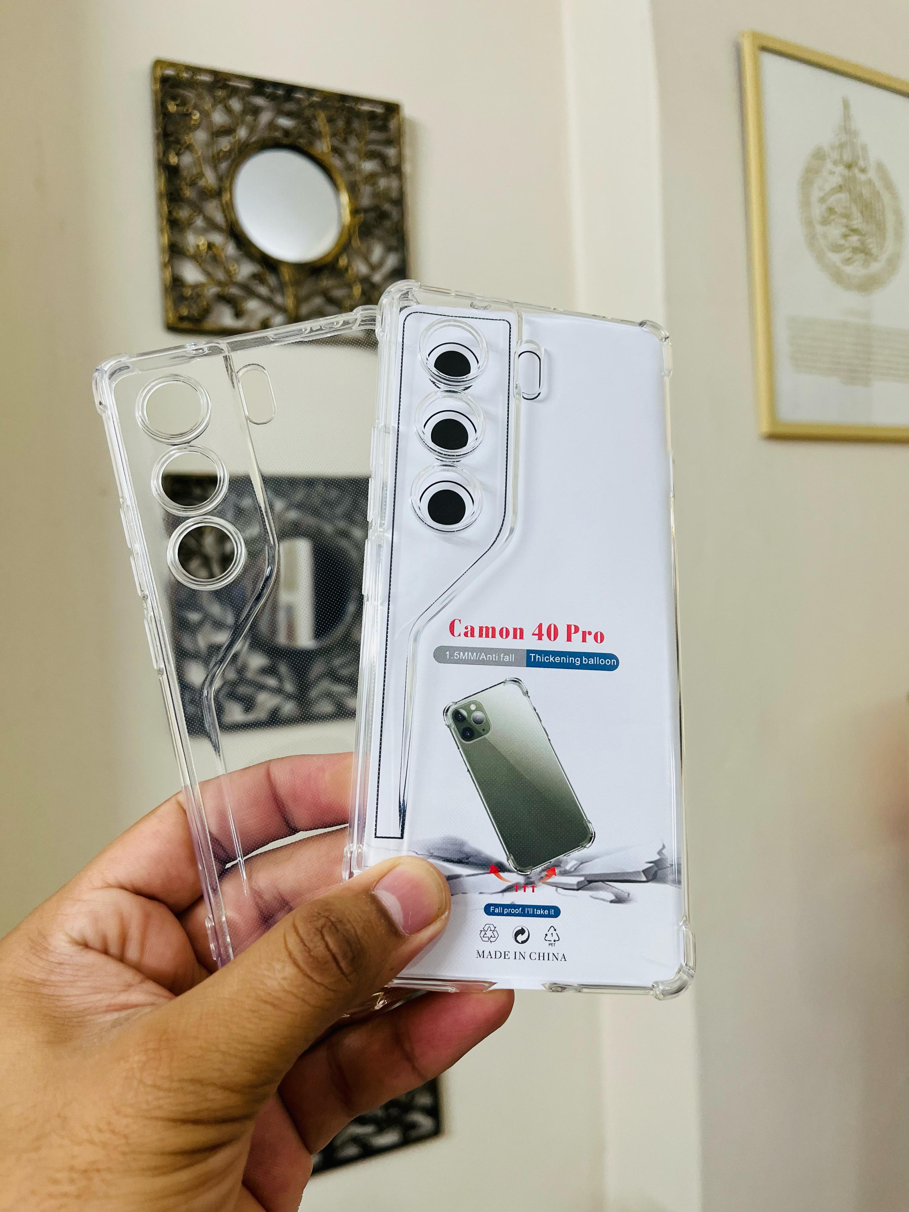 Tecno Camon 40 / Tecno Camon 40 Pro Soft Transparent Water Color Pani Back Cover Tpu Case_img_1