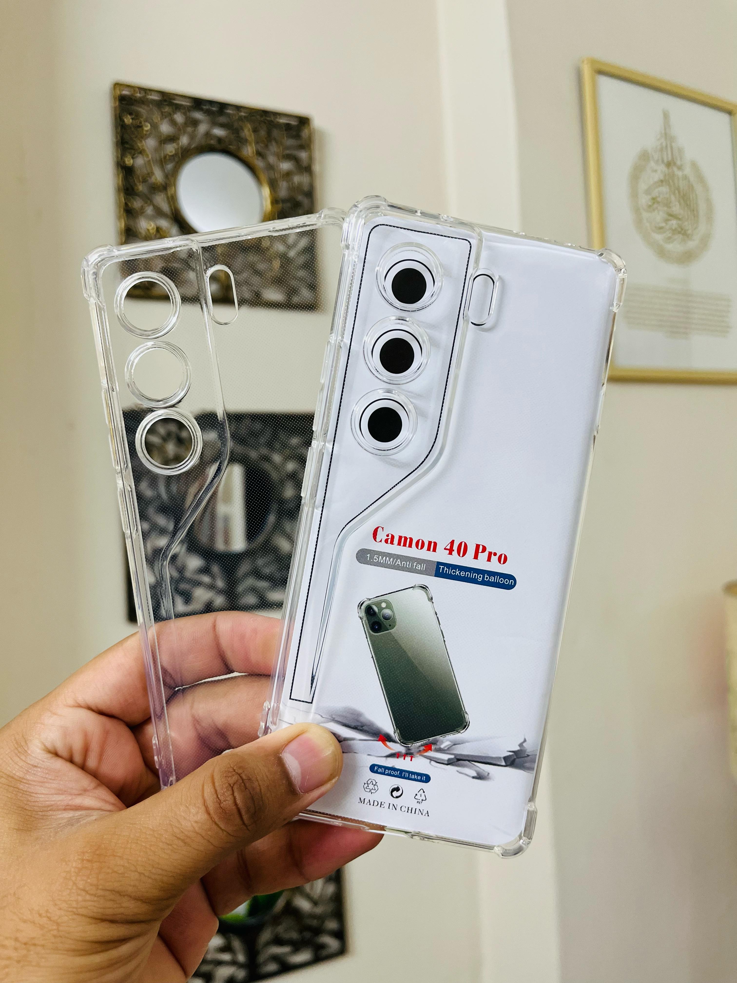 Tecno Camon 40 / Tecno Camon 40 Pro Soft Transparent Water Color Pani Back Cover Tpu Case