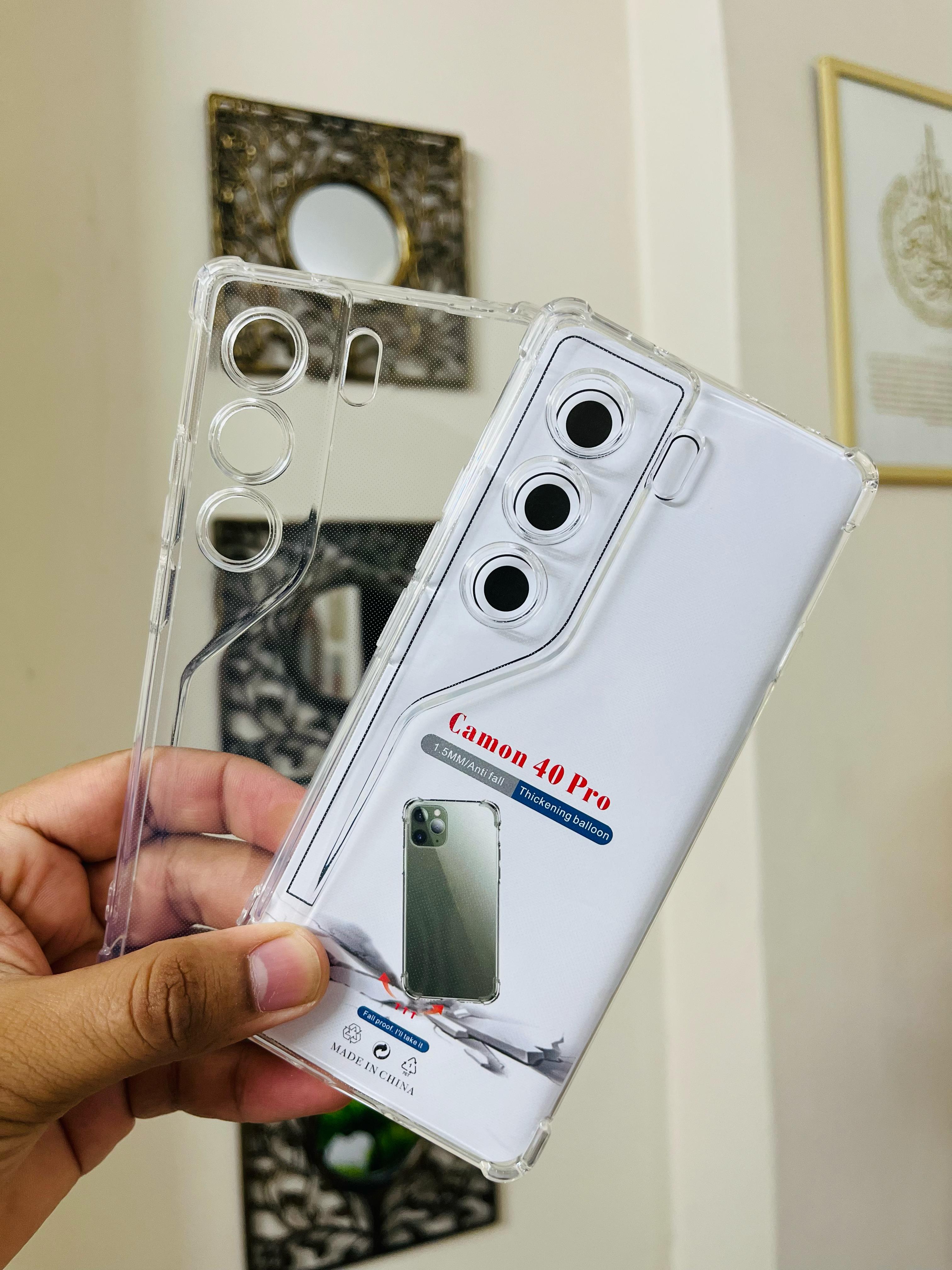 Tecno Camon 40 / Tecno Camon 40 Pro Soft Transparent Water Color Pani Back Cover Tpu Case_img_3